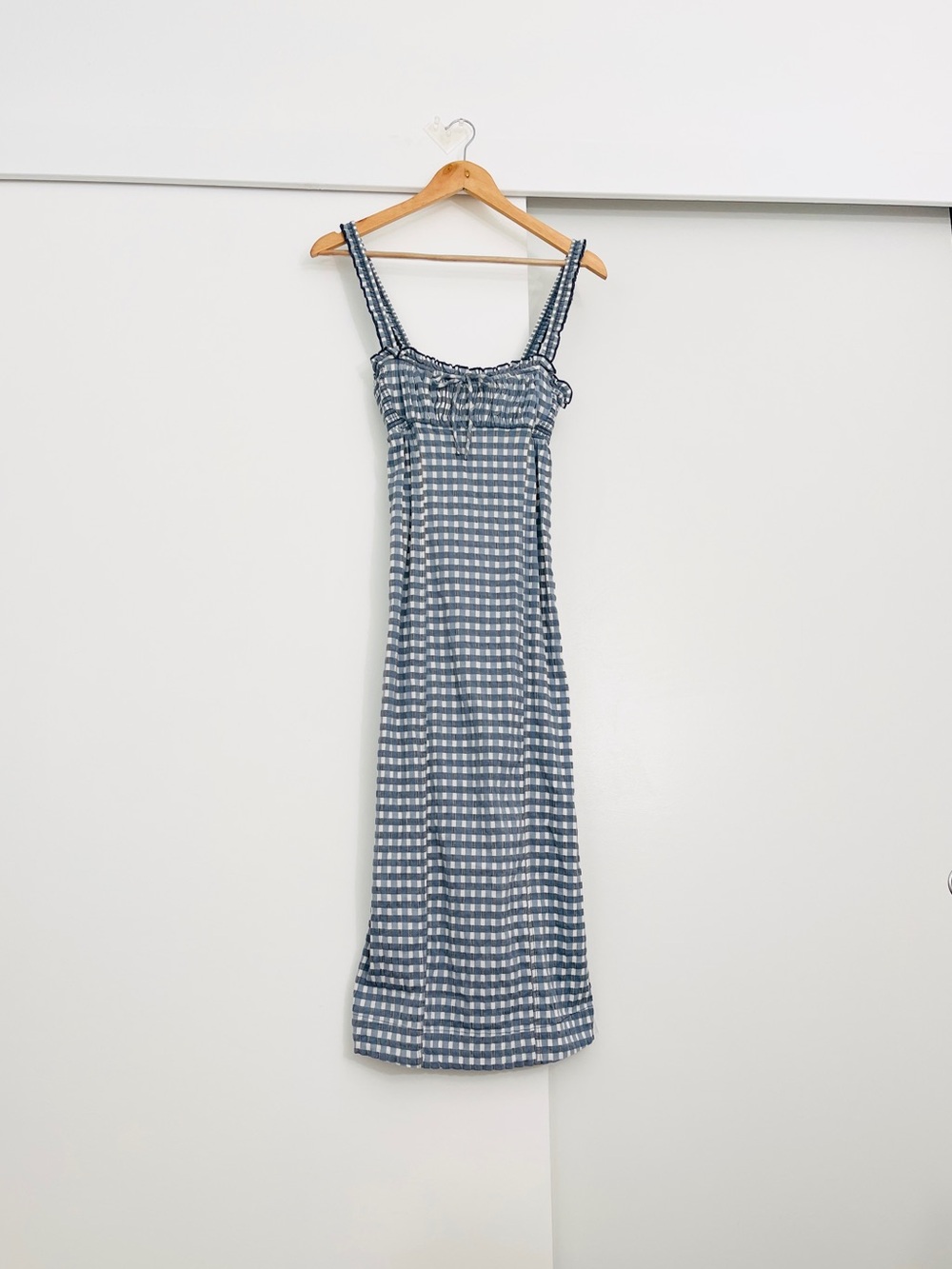 NWOT Free People Lucinda Gingham Midi Dress Size Small